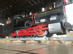 龍之盈游樂研發的*一代電動軌道小火車引人關注